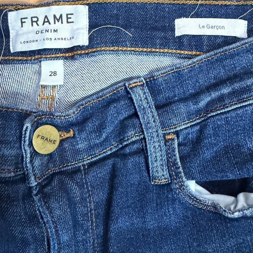 Frame Denim Marion Jeans Zip Ankle Super Cute Size 28 - Picture 4 of 9